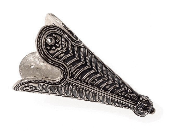 Birka hat tip silvered
