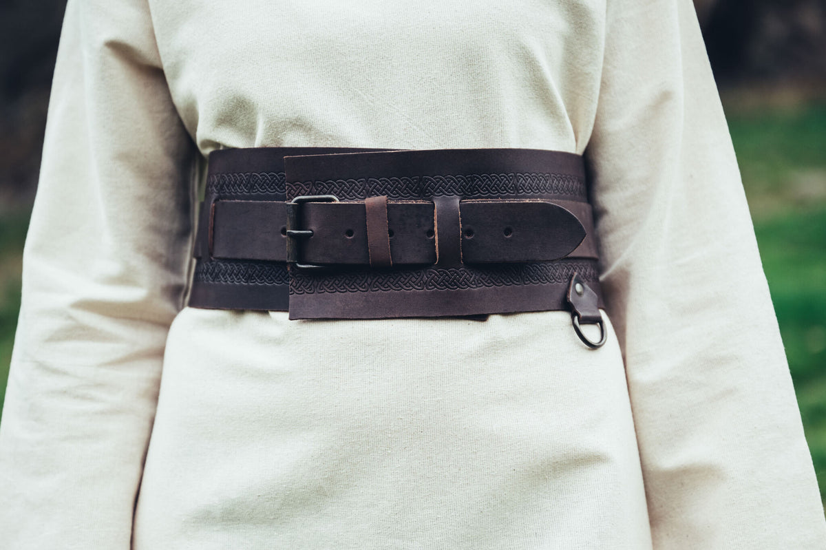 Viking belt Sigrid, dark brown