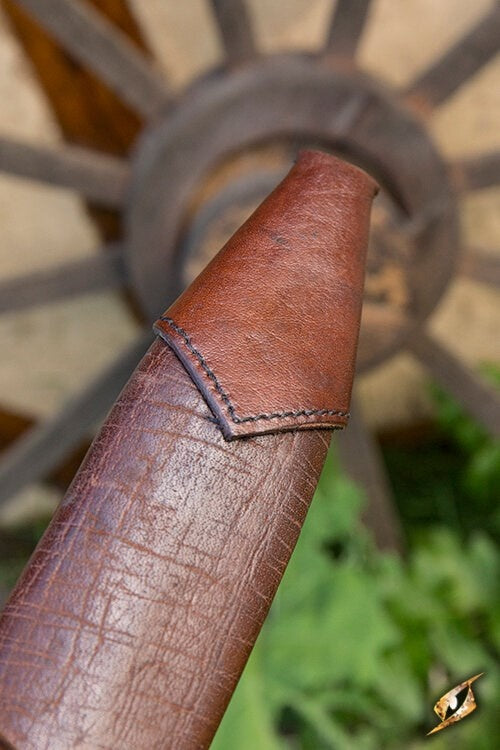 LARP dagger scabbard, small, right-hand, brown