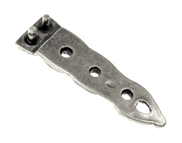 Birka belt end Borre style, silvered