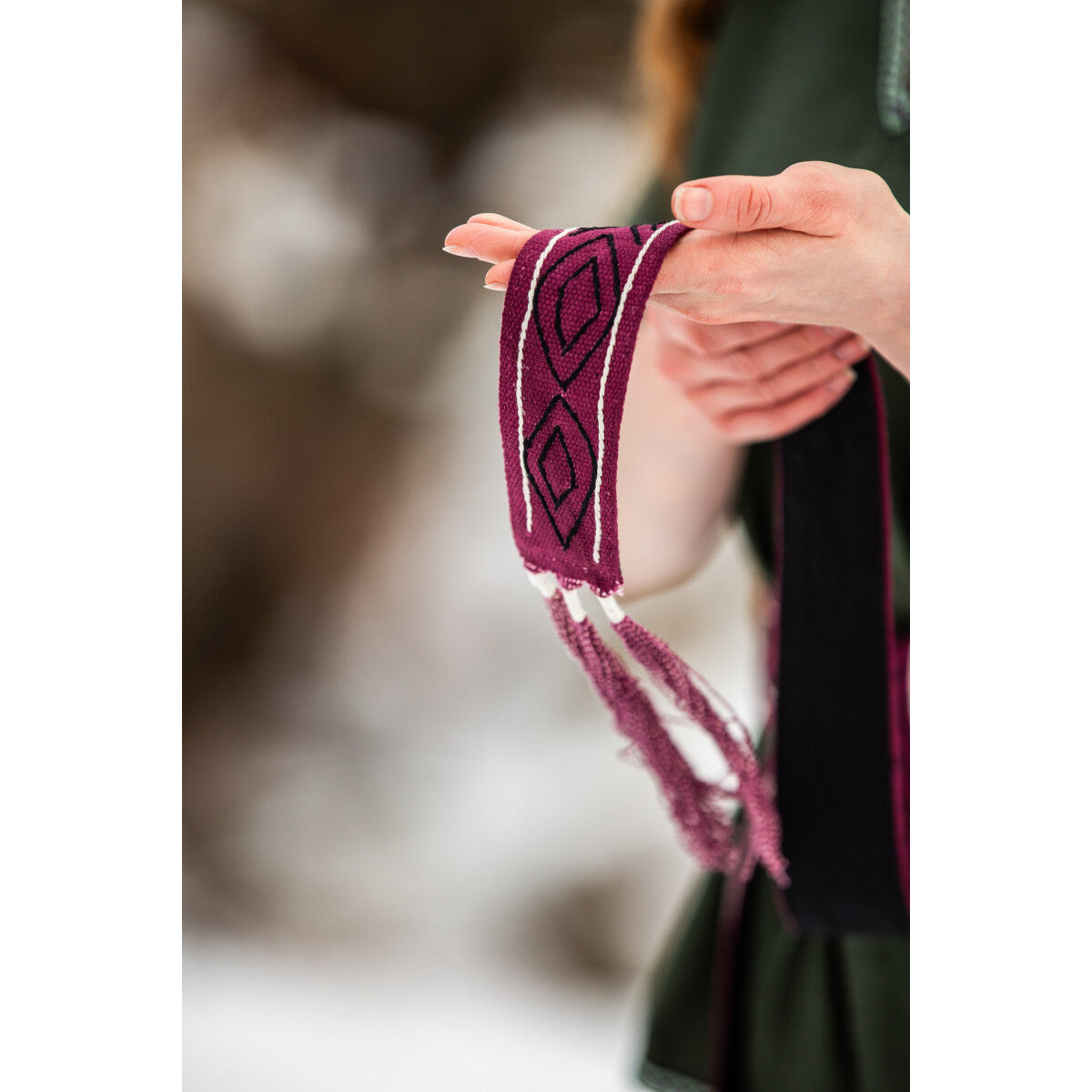 Viking belt Caja, red, 235 cm
