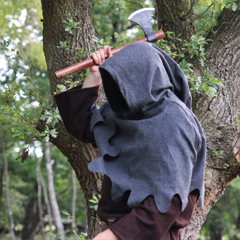 Wollen kaproen, grijs