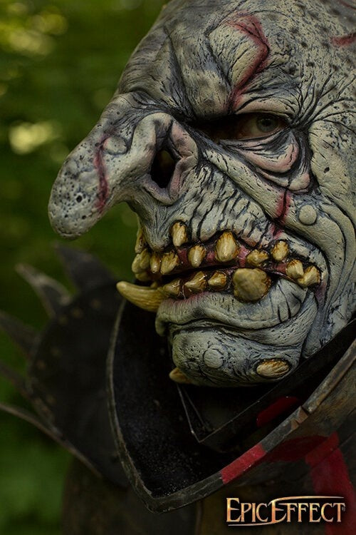 Maschera troll con capelli