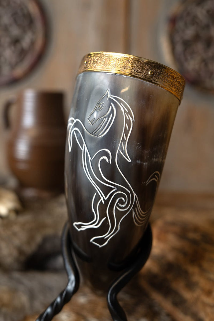 Celtic drinking horn Epona deluxe, 300-500 ml