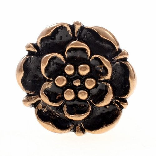 Renaissance rose ring, bronze