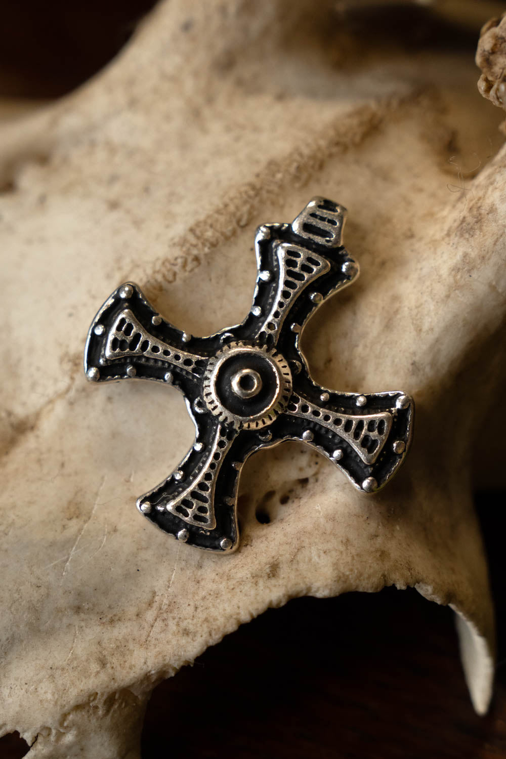 Anglo-Saxon Cuthbert Cross Lindisfarne, silvered bronze