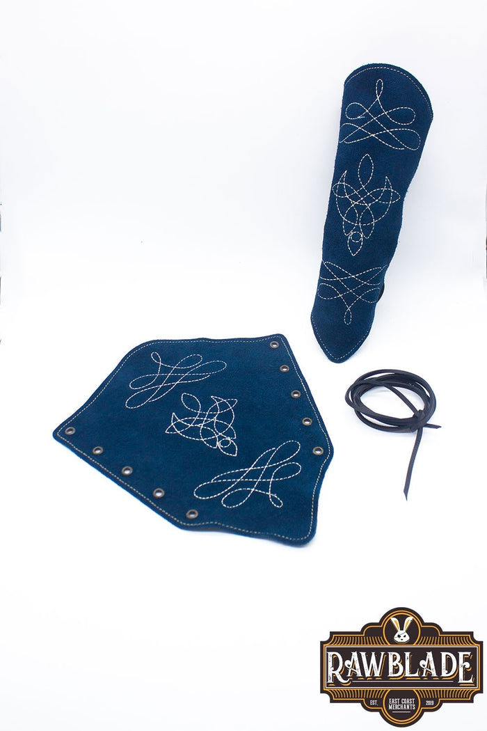 Vryla premium bracers, forearm guards, blue