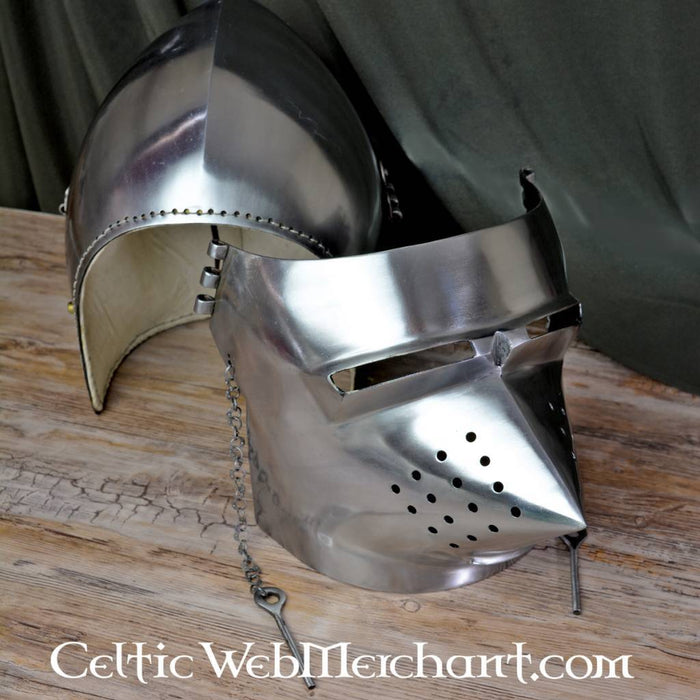 Pig faced bascinet, 2 mm (battle-ready)
