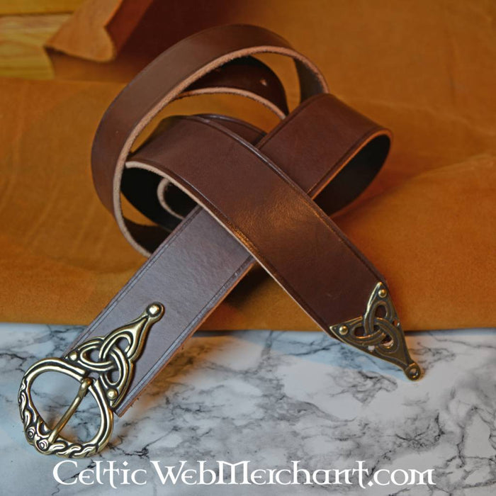 Borre viking belt, 165 cm, brown