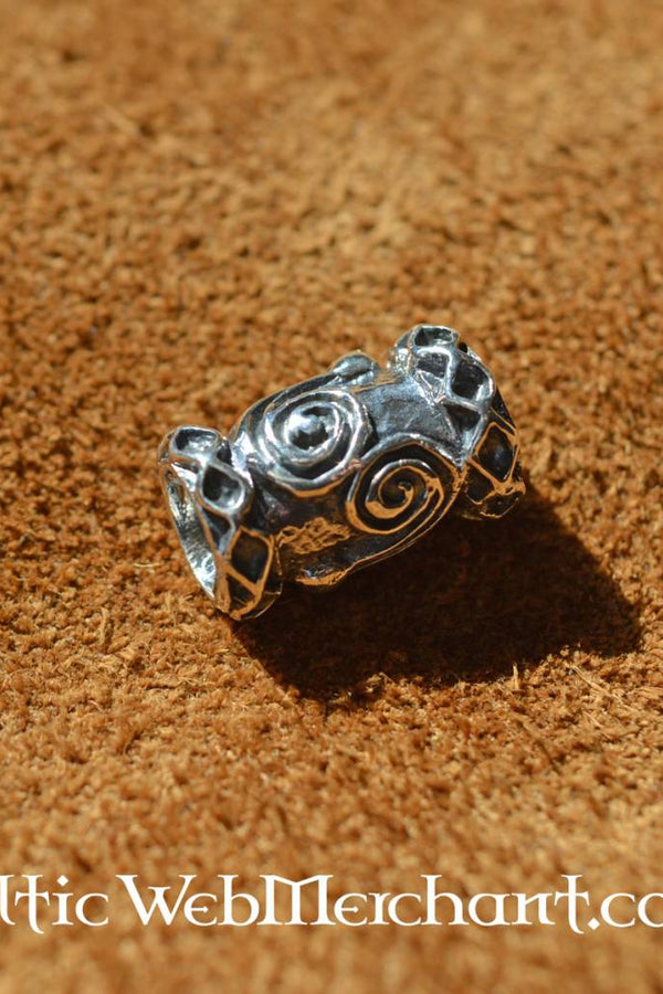 Silver Viking beardbead, sterling silver