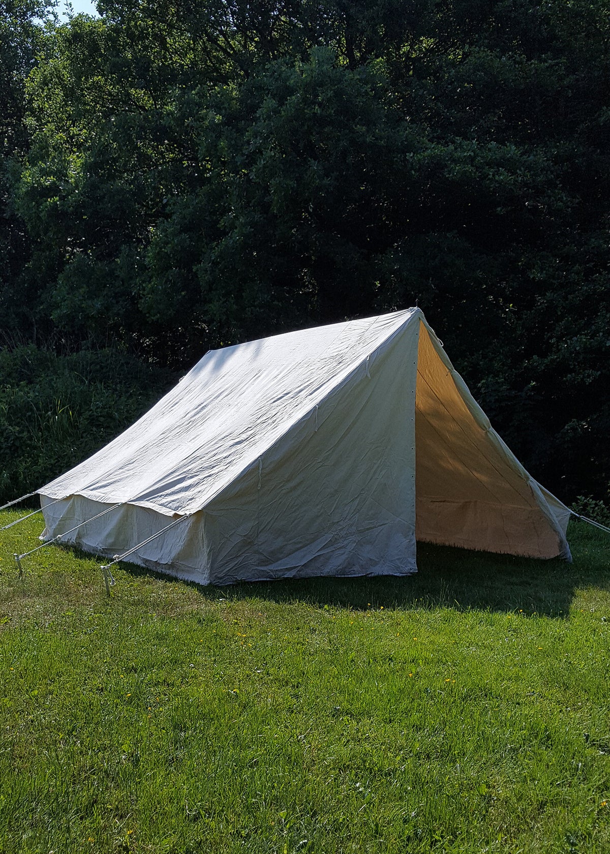 Canvas army tent, 3 x 3 m, 350 gsm
