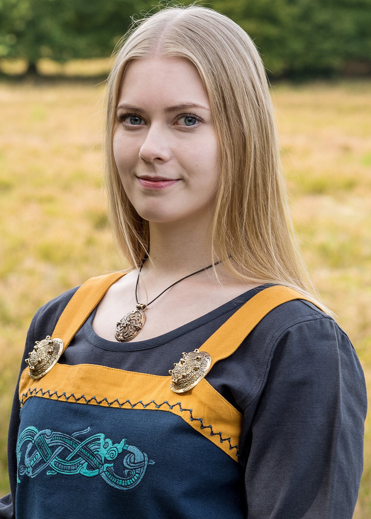 Hangeroc with Viking dragons, blue
