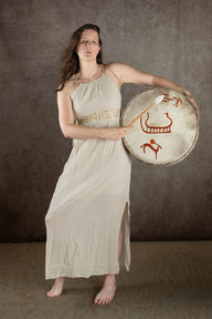 Goddess dress Circe, cream