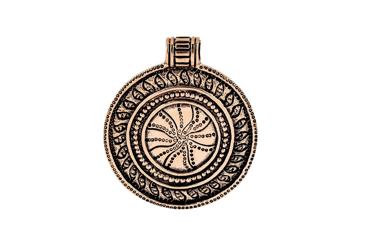 Amulet sun wheel, bronze