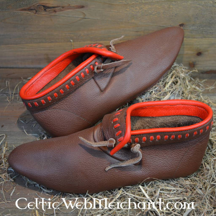 Decorated ankle boots, brown