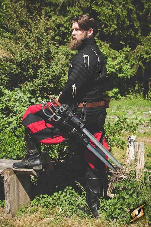 Doppio supporto per armi LARP, nero