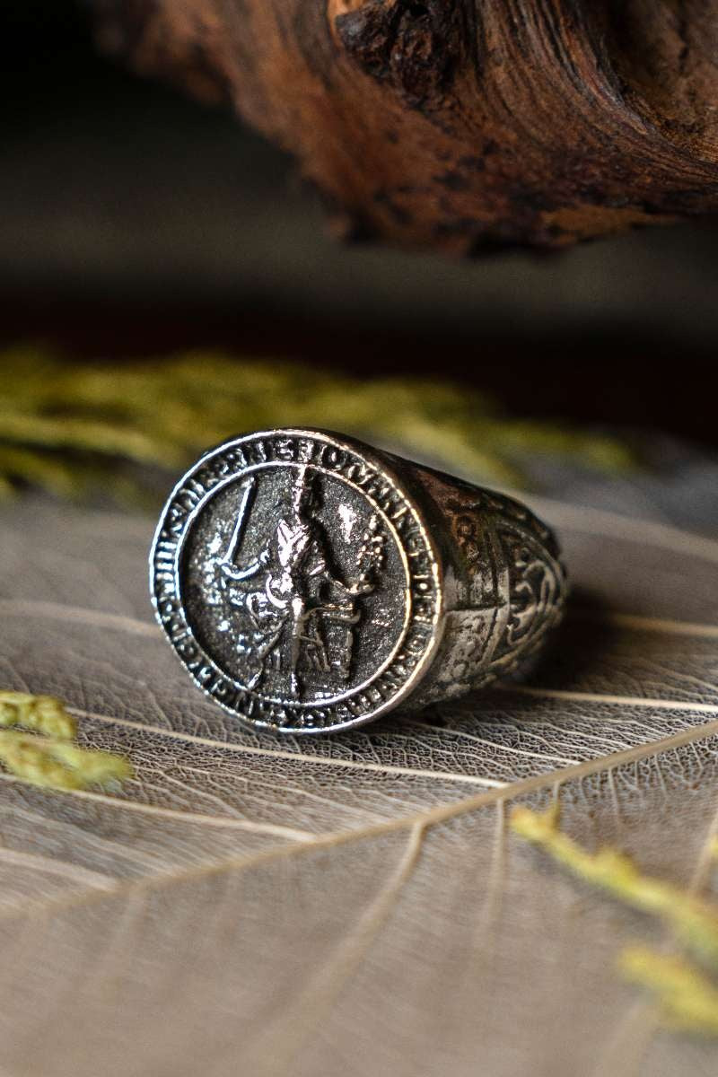 Magna Carta seal ring, pewter