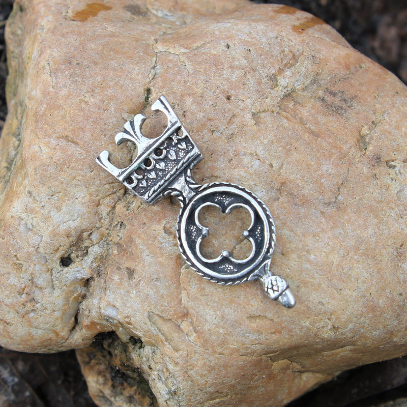 Gotische riemeinde 3 cm, verzilverd