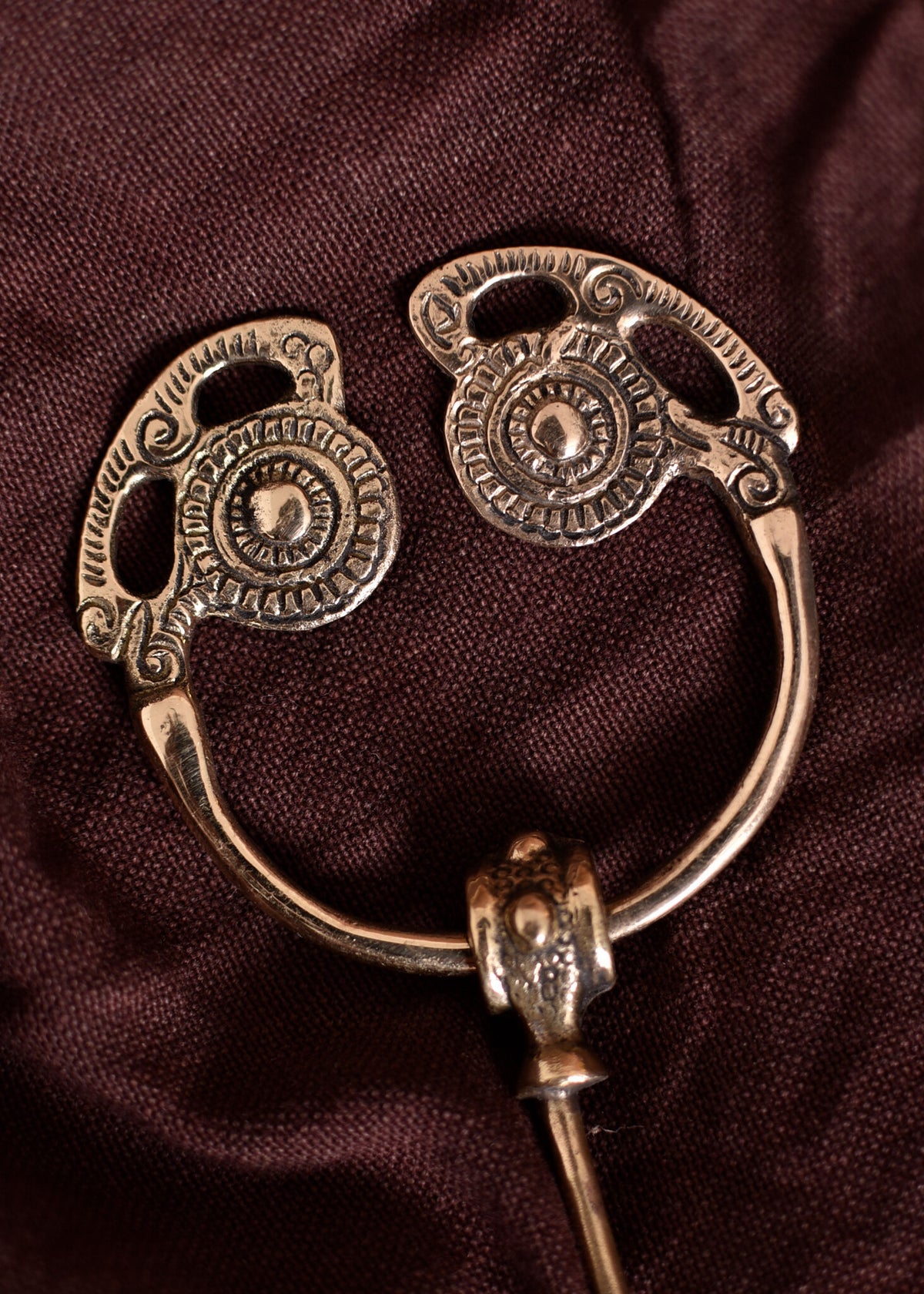 Goldsborough fibula, brass