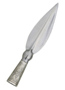 Short-Bladed Viking Spearhead, ornate socket, semi-sharp