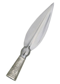 Short-Bladed Viking Spearhead, ornate socket, semi-sharp