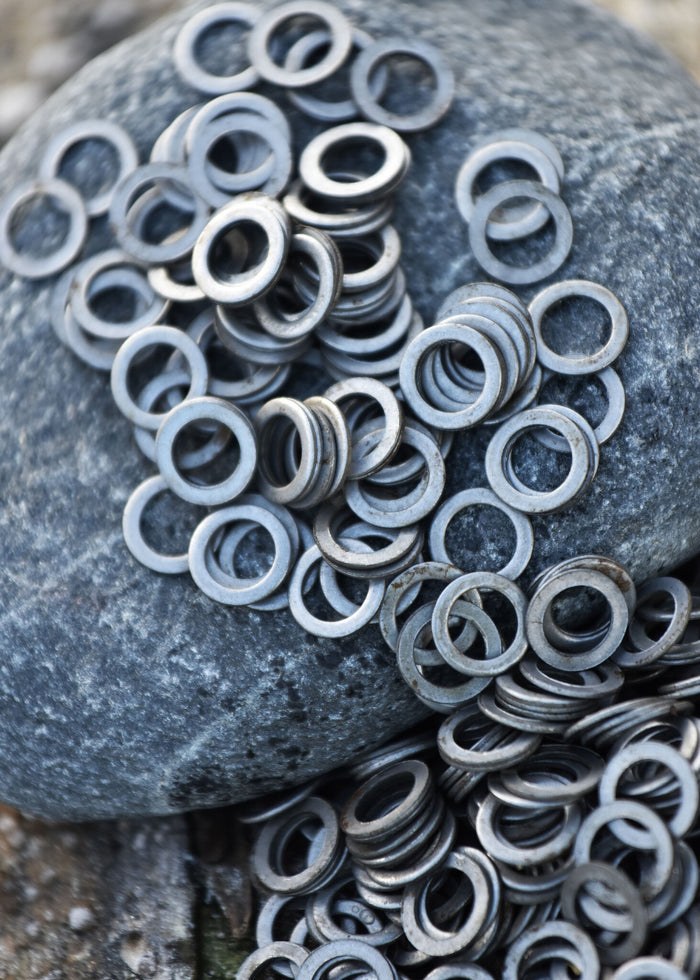 1 kg flat unriveted rings, 8 mm