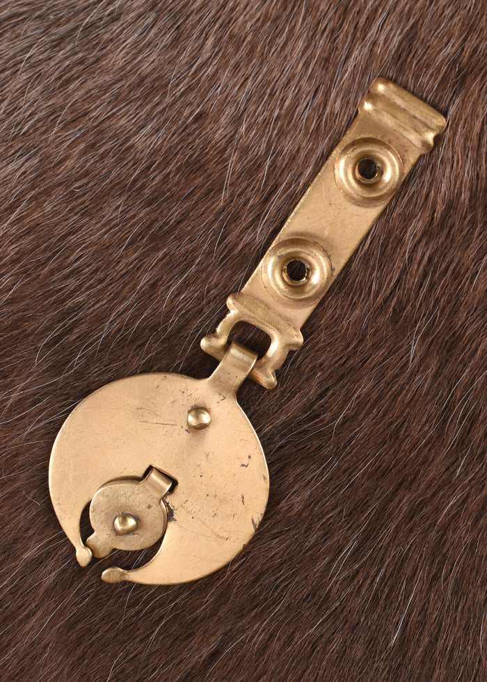 Decorated belt end for Roman belts