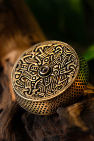 Vendel box brooch Salmunds, bronze