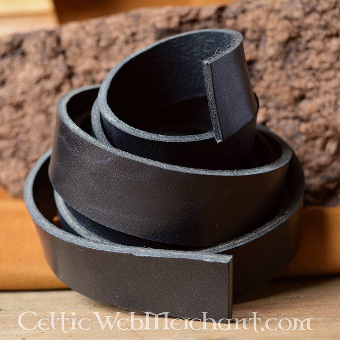 Leather belt 20 mm / 140 cm, brown