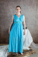 Goddess dress Penelope, turquoise