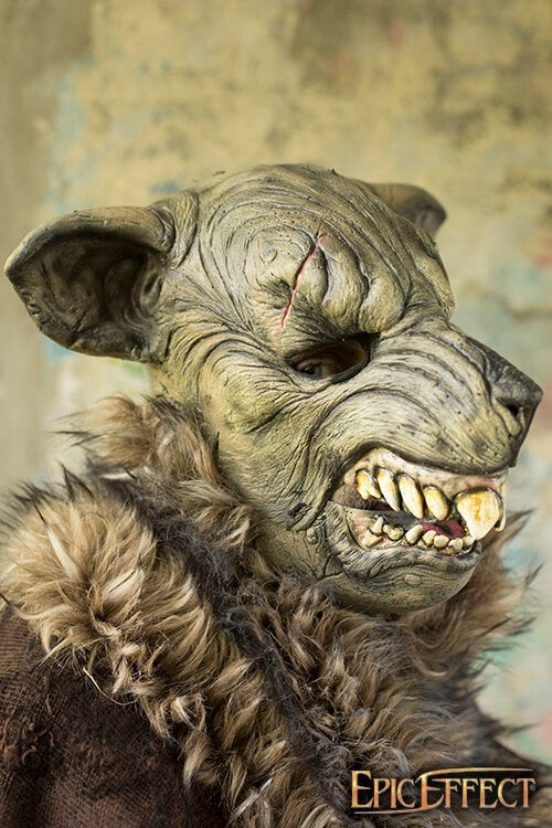 LARP Nager Maske, braun