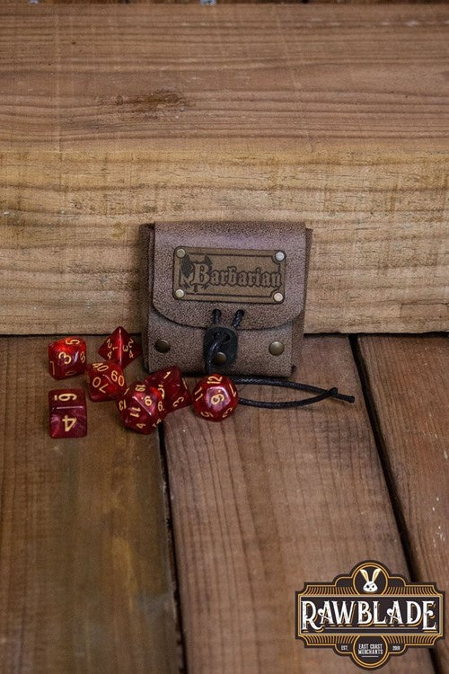 Dice bag with dice set, Barbarian
