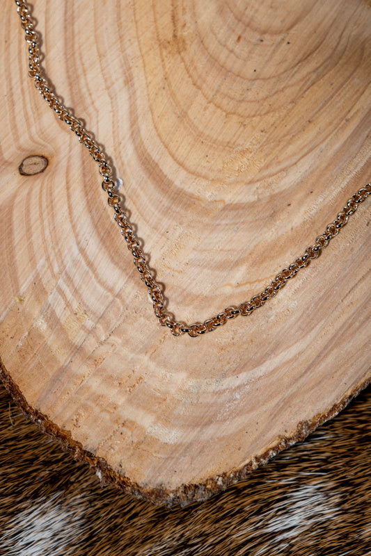 Link chain 41 cm, bronze