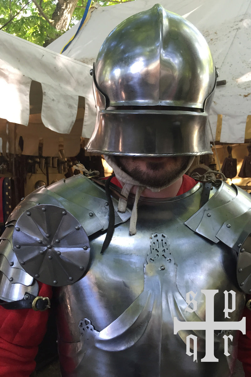 Pauldrons gotici con besagews, 1,5 mm