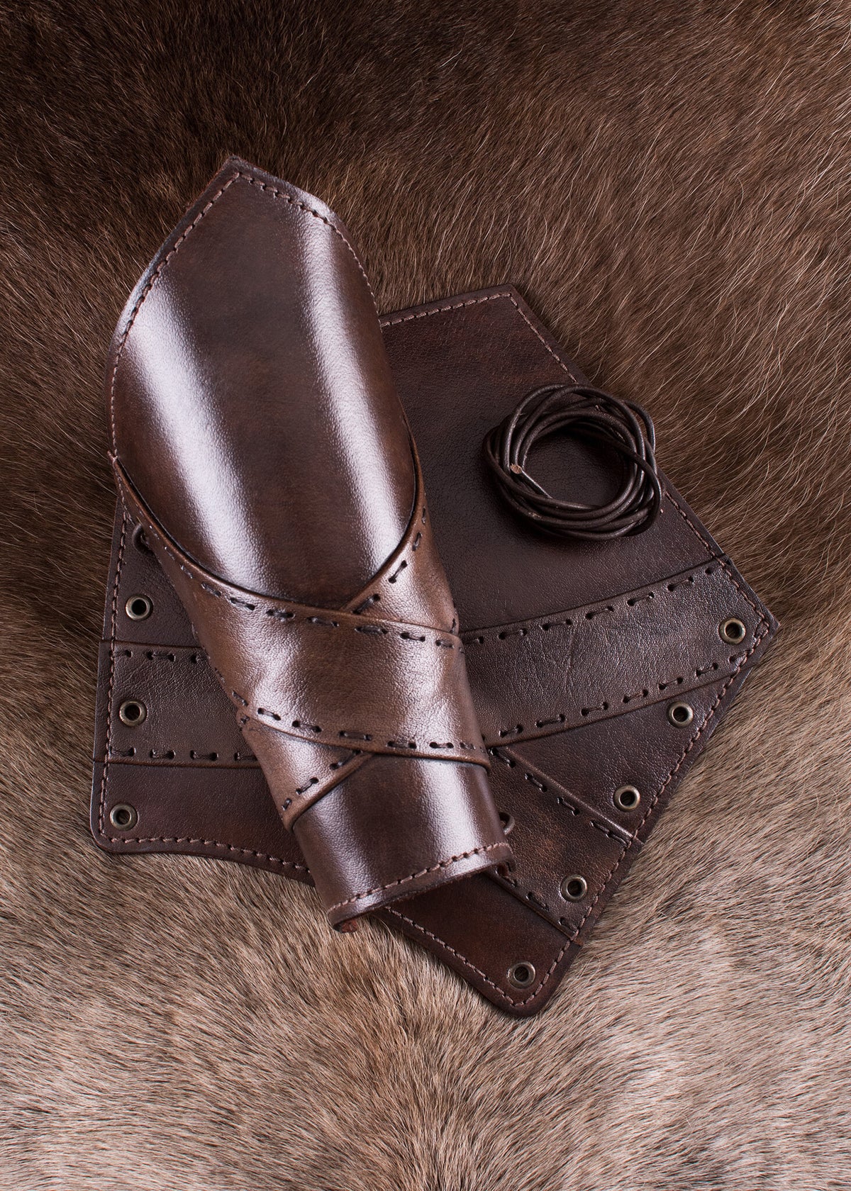 Uhtred leather bracers, underarm guards