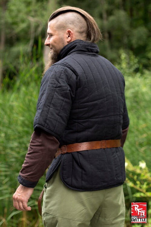RFB gambeson with short sleeves, black