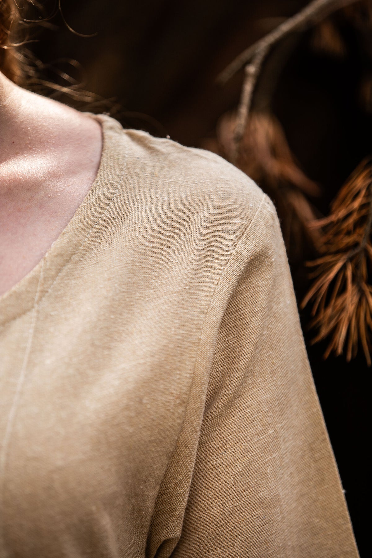 Viking dress Lina, natural