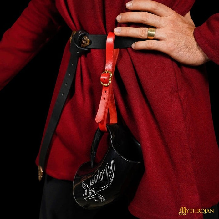 Belt holder for cups, red