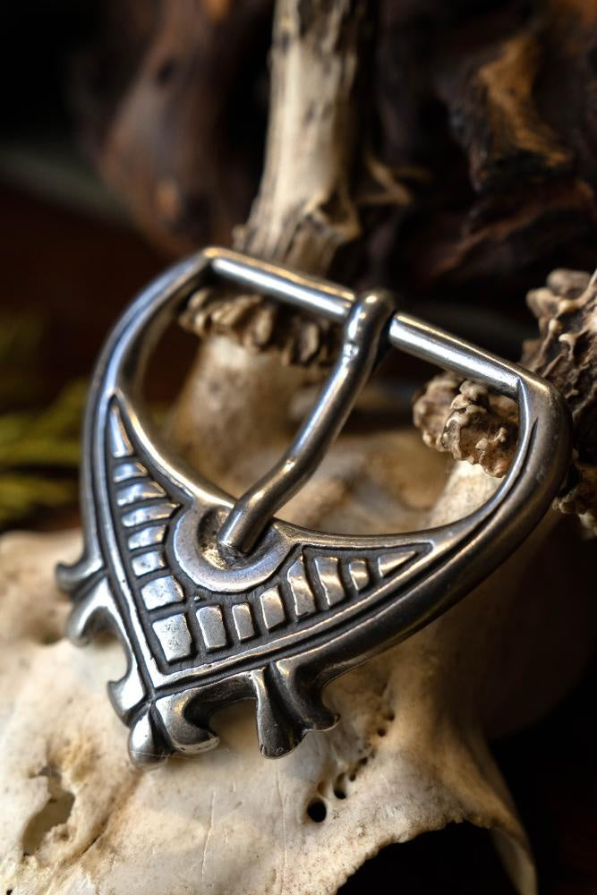 Hebilla medieval 4,5 cm, plateada