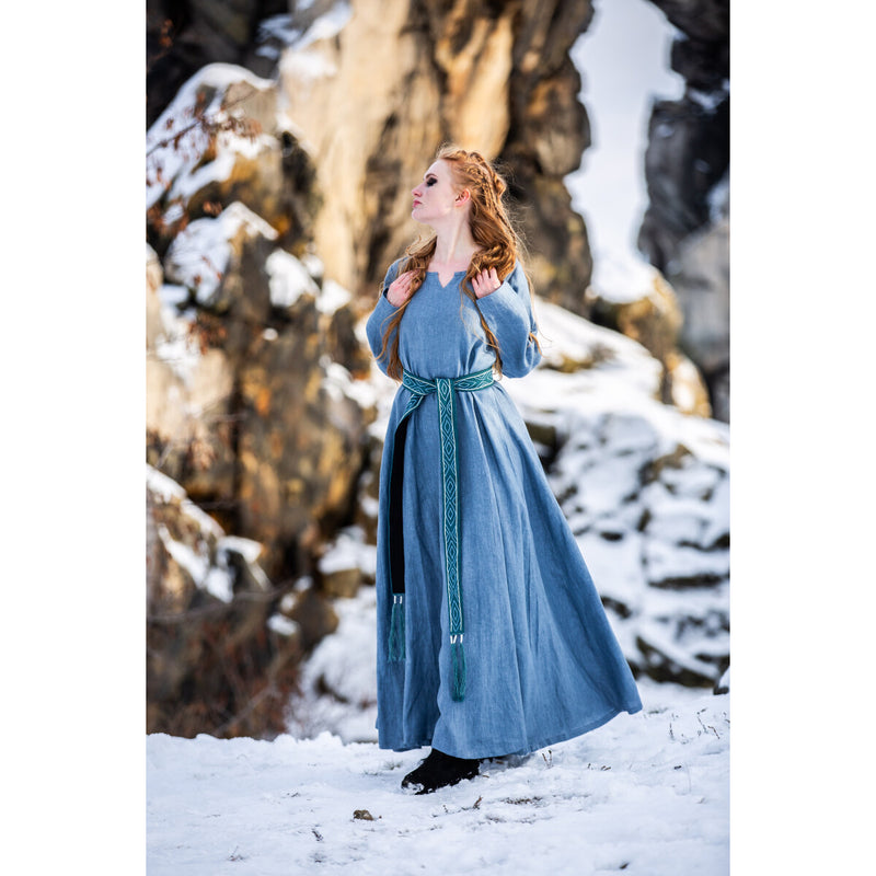 Vikingebælte Caja, blå, 235 cm