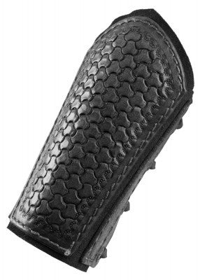 Leather bracers Drogon, forearm guards, black