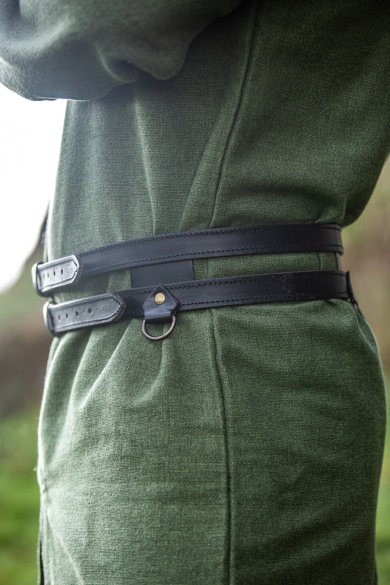 Cinturón doble Ubbe, negro