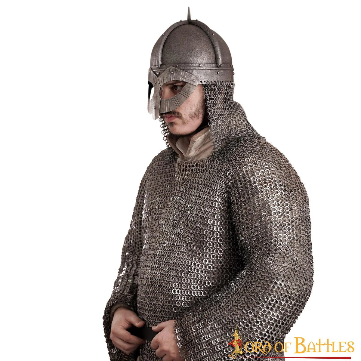 Viking helmet Gjermundbu, patinated, 1.6 mm