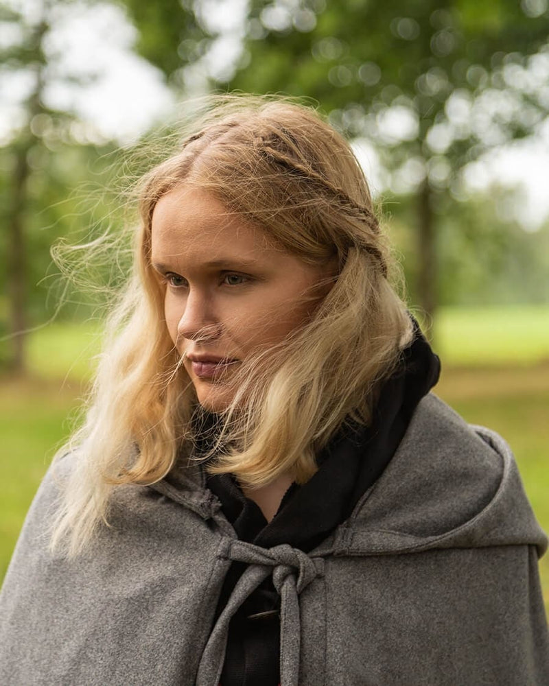 Cloak Harun, wool blend, grey