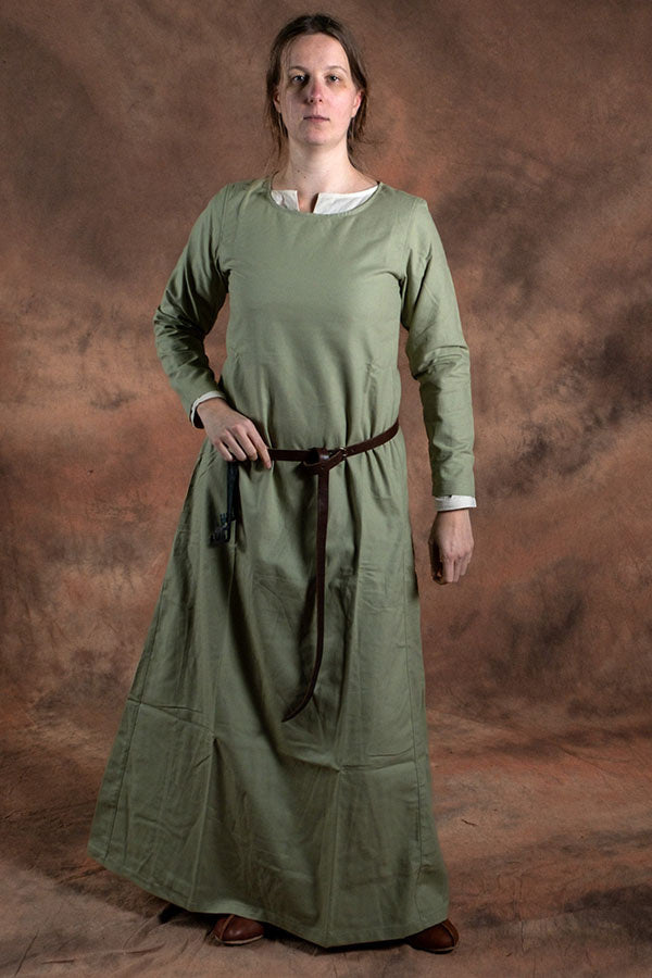 Medieval dress Freya, light green