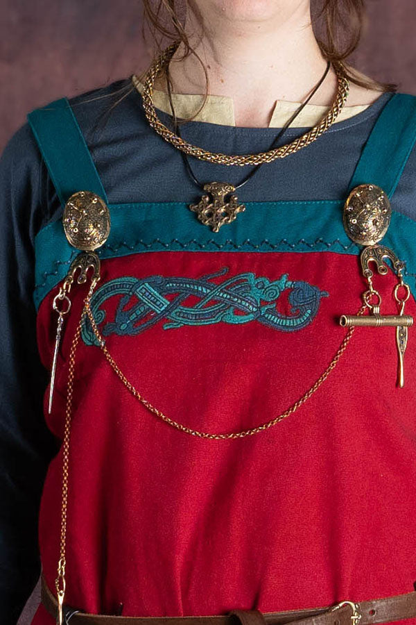 Hangeroc met Viking draken, rood