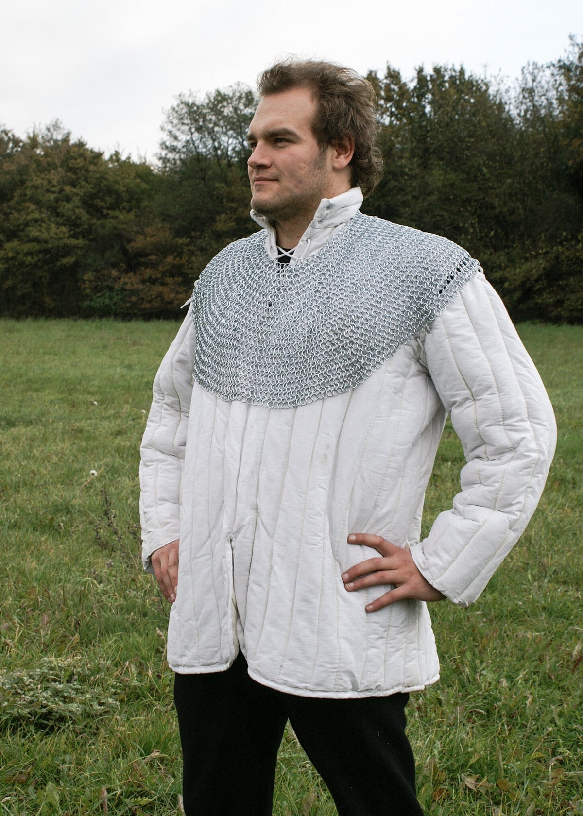 Chainmail bishop's mantle, galvanized, 9 mm