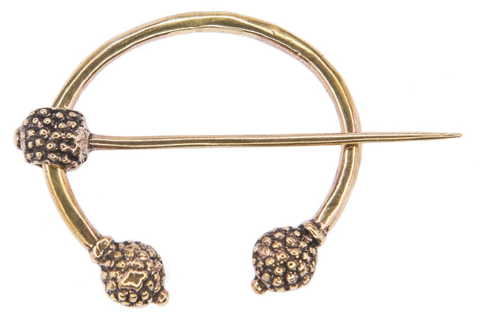 Gaelic thistle fibula, bronze