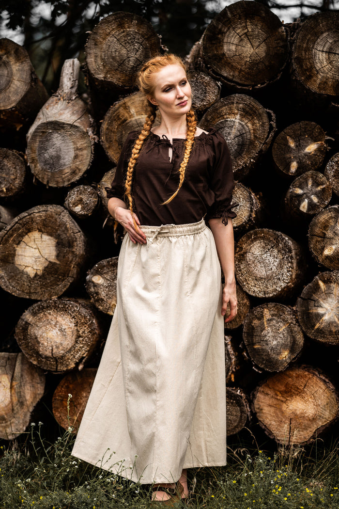 Baroque blouse Julia, brown