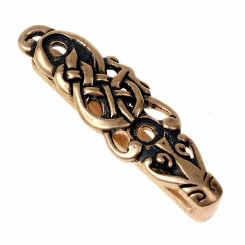 Viking belt divider Gotland, silvered